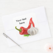 コショウとニンニク スクエアシール (封筒)