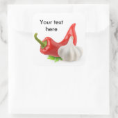 コショウとニンニク スクエアシール (バッグ)