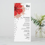 コショウのケシの夕食メニュー赤 メニュー (スタンド正面)