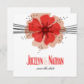 コショウのケシは日付の赤を救います セーブザデート (正面/裏面)