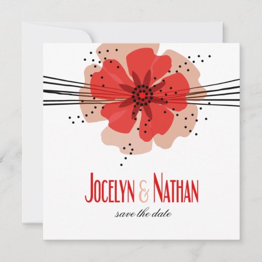 コショウのケシは日付の赤を救います セーブザデート (正面)