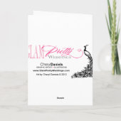 コショウのケシは2赤感謝していしています サンキューカード (裏面)