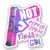 コショウのスプレーのような女の子 シール (正面)