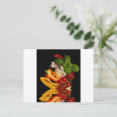 コショウのベズルのトマトのニンニク ポストカード (スタンド正面)