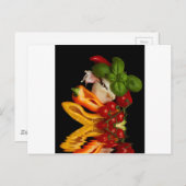 コショウのベズルのトマトのニンニク ポストカード (正面/裏面)