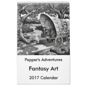 コショウの冒険のファンタジーの芸術2017のカレンダー カレンダー (カバー)