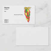 コショウの名刺のテンプレートの一突き 名刺 (正面/裏面)