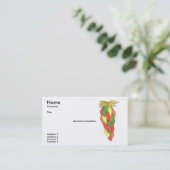 コショウの名刺のテンプレートの一突き 名刺 (スタンド正面)