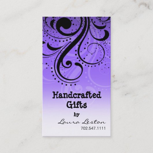 コショウの渦巻の名刺のテンプレート 名刺 (正面)