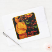 コショウを手に取り付ける スクエアシール (封筒)