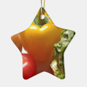 コショウ・トマト野菜レタス健康食品 セラミックオーナメント (左)