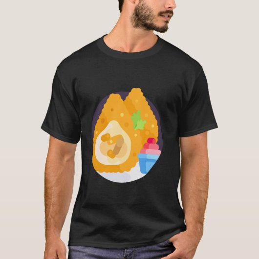 コシーニャブラジルブラジル料理がとても好き Tシャツ (正面)