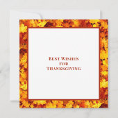 コジエレガントーオータムビベス引用文ハッピー秋ヤール カード (裏面)