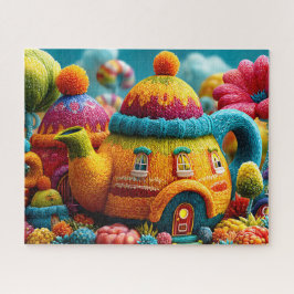 コジカラフルーお洒落パステルフェアリティタウン ジグソーパズル