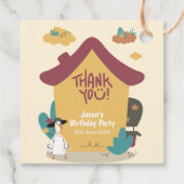 コジカラフルーハウス子供の誕生日パーティー フェイバータグ (裏面)