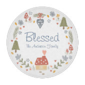 コジパーソナライズされたー賛美カントリーコテージハイゲ カッティングボード (正面)