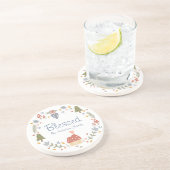 コジパーソナライズされたー賛美カントリーコテージハイゲ コースター (側面)