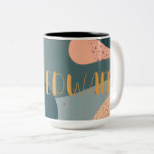 コジパーソナライズされたー・ボヘミアン ツートーンマグカップ (正面右)