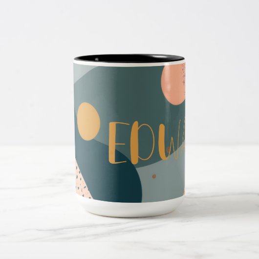 コジパーソナライズされたー・ボヘミアン ツートーンマグカップ (中央)