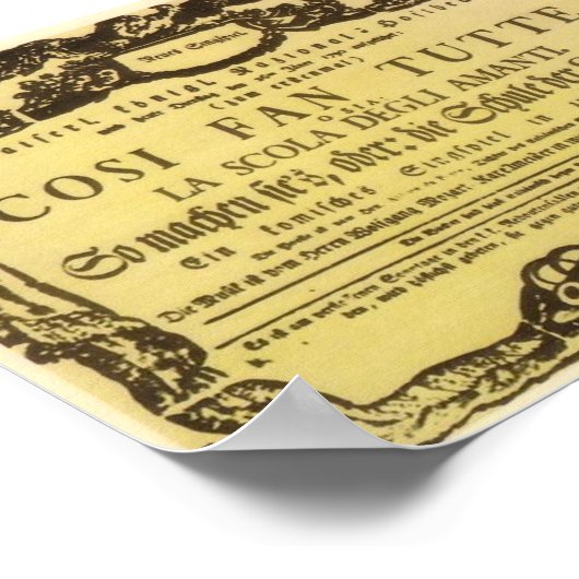 コジファンツテ1790 – アマデウスモーツァルト ポスター (角)