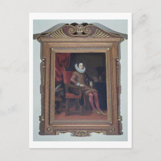 コジモ2世・デ・メディチ(1590-1621)の肖像(油彩) ポストカード (正面)