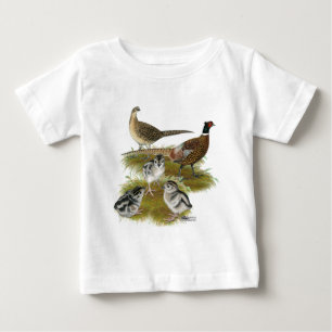 コジュケイの家族 ベビーTシャツ