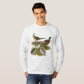 コジュケイの家族 Tシャツ (正面フル)