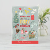 コジーなクリスマスをお祈りします シーズンカード (スタンド正面)