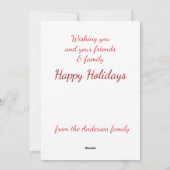 コジーなクリスマスをお祈りします シーズンカード (裏面)