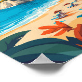 コスギリシャトラベルアートヴィンテージ ポスター (角)