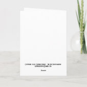 コスタのハミングバード&ホリデーウィッシュ！カー空白のド サンキューカード (裏面)