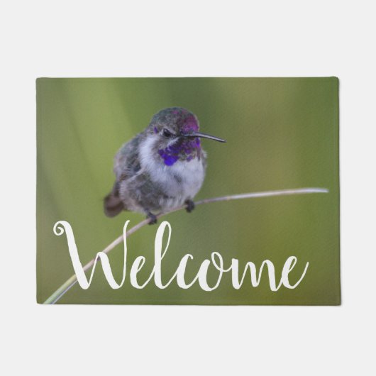 コスタのハミングバ威厳があるード ドアマット (正面)