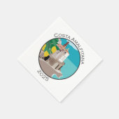 コスタアマルフィタナカクテルナプキンロゴB スタンダードカクテルナプキン (角)