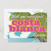 コスタデバレンシアヴィンテージ旅行ポスター ポストカード (正面/裏面)