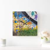 コスタデルストックポート スクエア壁時計 (ホーム)