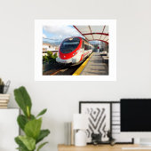 コスタデルソルのロス・ボリッシュ駅のレンフェ列車 ポスター (ホームオフィス)