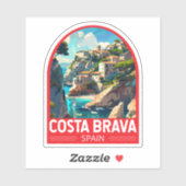 コスタブラバスペイン旅行アートヴィンテージ シール (シート)