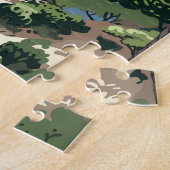 コスタブラバスペイン旅行アートヴィンテージ ジグソーパズル (側面)