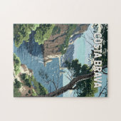 コスタブラバスペイン旅行アートヴィンテージ ジグソーパズル (横)