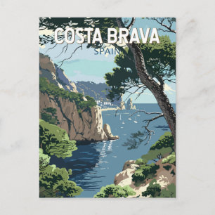 コスタブラバスペイン旅行アートヴィンテージ ポストカード
