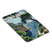 コスタブラバスペイン旅行アートヴィンテージ マグネット (右側)