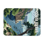 コスタブラバスペイン旅行アートヴィンテージ マグネット (横)
