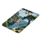 コスタブラバスペイン旅行アートヴィンテージ マグネット (左側)