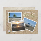 コスタリカからの挨拶 ポストカード (正面/裏面)