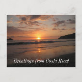 コスタリカからの挨拶！ ポストカード (正面)