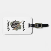 コスタリカのぶら下がったな怠惰のPura Vida旅行 ラゲッジタグ (正面横)