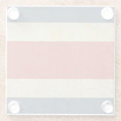 コスタリカのグランジな主権国の旗 ガラスコースター (裏面)