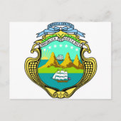 コスタリカのコート・オブ・アームズ ポストカード (正面)
