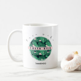 コスタリカのジャングルの葉のPura Vidaの記念品 コーヒーマグカップ
