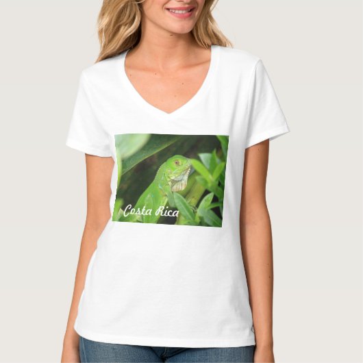 コスタリカのトカゲ Tシャツ (正面)